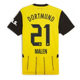 Borussia Dortmund Donyell Malen #21 Hemmakläder 2024-25 Kortärmad